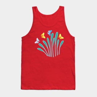 butterflies in the reeds Tank Top